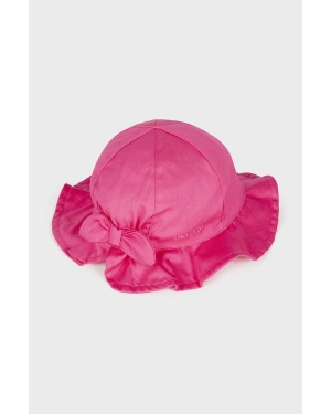 Mayoral kapelusz bawełniany dziecięcy kolor różowy bawełniany