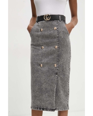 Answear Lab spódnica jeansowa kolor czarny mini ołówkowa