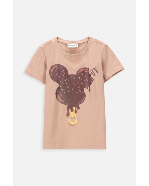 Coccodrillo t-shirt dziecięcy kolor beżowy