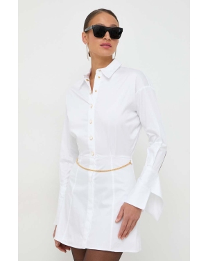 Elisabetta Franchi sukienka kolor biały mini prosta AB51841E2