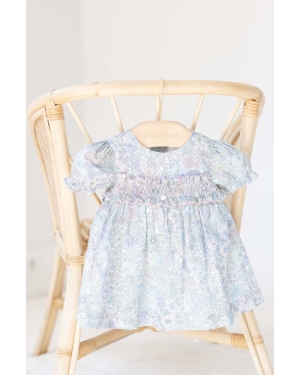 Tartine et Chocolat sukienka bawełniana niemowlęca kolor niebieski mini rozkloszowana