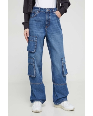 Hugo Blue jeansy damskie high waist 50513698