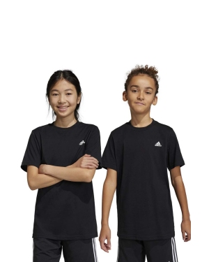adidas t-shirt bawełniany dziecięcy U SL kolor czarny z nadrukiem