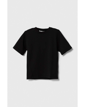 adidas t-shirt dziecięcy kolor czarny gładki