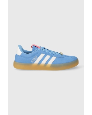 adidas sneakersy zamszowe COURT kolor niebieski ID9074