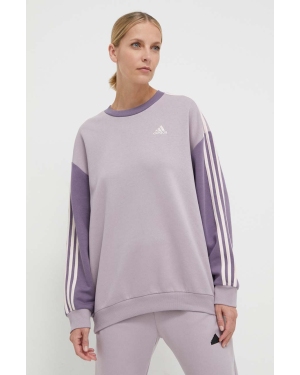adidas bluza damska kolor fioletowy wzorzysta IR6137