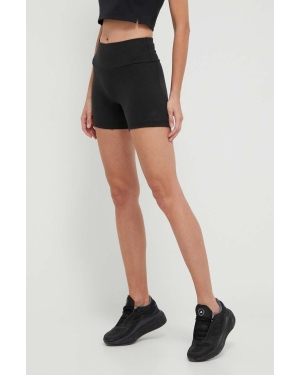 adidas szorty damskie kolor czarny gładkie high waist IR8786