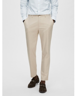 Selected Homme Spodnie materiałowe 16085270 Biały Slim Fit