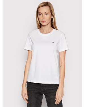 Calvin Klein T-Shirt K20K202132 Biały Regular Fit