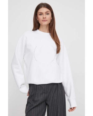 Calvin Klein bluza damska kolor biały z nadrukiem