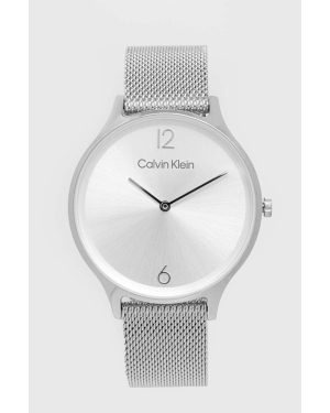 Calvin Klein zegarek damski kolor srebrny