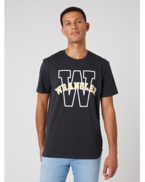 Wrangler T-Shirt Graphic W7CEEEXV6 112331886 Czarny Regular Fit