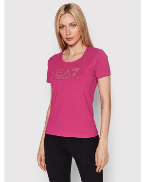 EA7 Emporio Armani T-Shirt 8NTT24 TJ2HZ 1443 Różowy Slim Fit