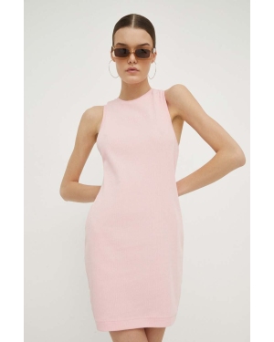 Juicy Couture sukienka kolor różowy mini dopasowana