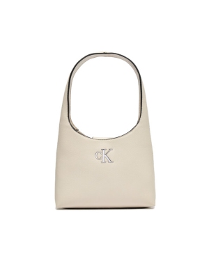 Calvin Klein Jeans Torebka Minimal Monogram Shoulder Bag K60K610843 Écru