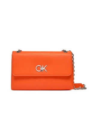 Calvin Klein Torebka Re-Lock Ew Conv Crossbody K60K611084 Pomarańczowy