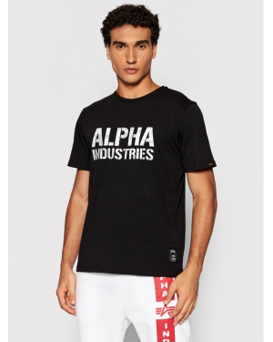 Alpha Industries T-Shirt Camo Print 156513 Czarny Regular Fit