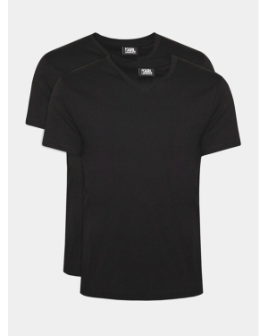 KARL LAGERFELD Komplet 2 t-shirtów 765001 500298 Czarny Slim Fit