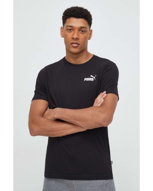 Puma t-shirt bawełniany kolor czarny 586668