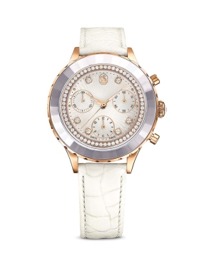 Swarovski zegarek OCTEA CHRONO damski kolor biały