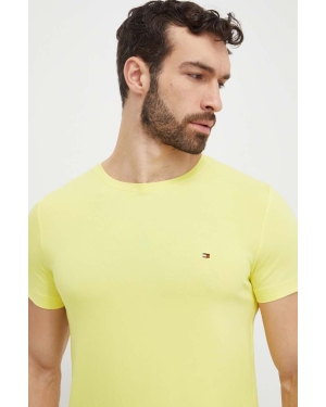 Tommy Hilfiger t-shirt męski kolor żółty gładki MW0MW10800