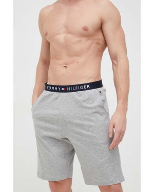 Tommy Hilfiger szorty piżamowe bawełniane kolor szary gładka UM0UM03080