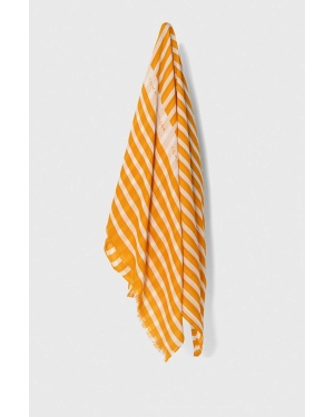 Tommy Hilfiger szal damski kolor pomarańczowy wzorzysty AW0AW16031
