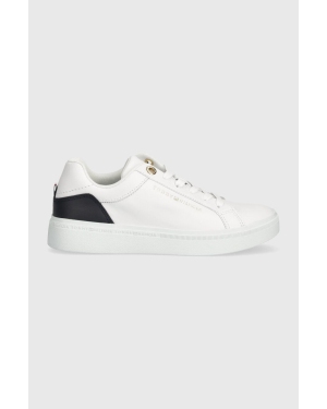 Tommy Hilfiger sneakersy skórzane ELEVATED ESSENTIAL COURT SNEAKER kolor biały FW0FW07635