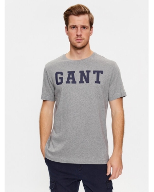 Gant T-Shirt Md. Gant Ss 2003213 Szary Regular Fit