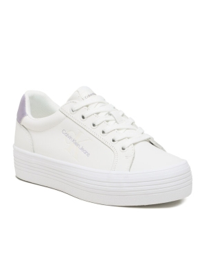 Calvin Klein Sneakersy Vulc Flatform YW0YW01223 Biały
