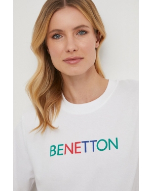 United Colors of Benetton t-shirt bawełniany damski kolor biały