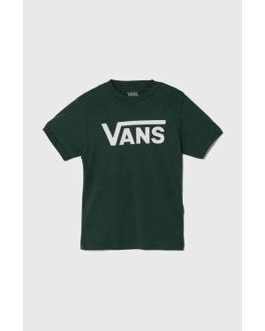 Vans t-shirt bawełniany dziecięcy BY VANS CLASSIC BOYS kolor zielony z nadrukiem