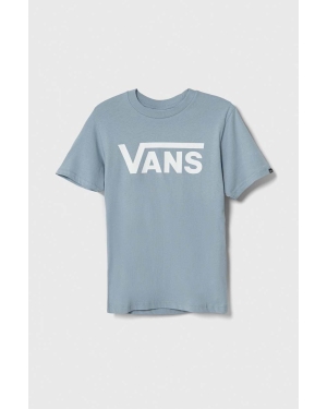 Vans t-shirt bawełniany dziecięcy BY VANS CLASSIC BOYS kolor niebieski z nadrukiem