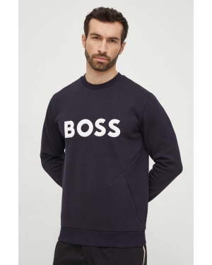 Boss Green bluza męska kolor granatowy z aplikacją 50510350