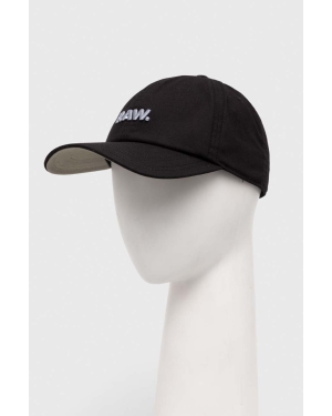 G-Star Raw czapka z daszkiem bawełniana kolor czarny z aplikacją