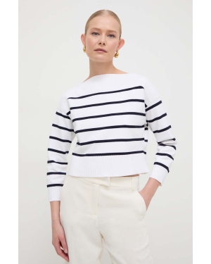 Marella sweter damski kolor biały lekki