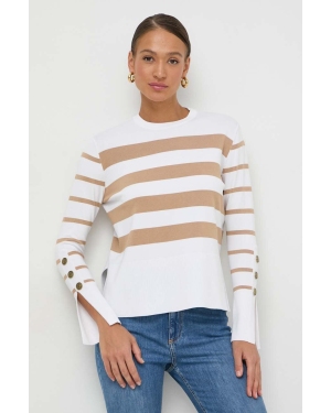 Marella sweter damski kolor beżowy lekki