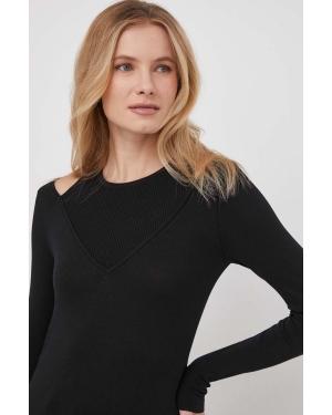 Sisley sweter damski kolor czarny lekki