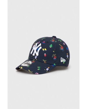 New Era czapka z daszkiem dziecięca NEW YORK YANKEES kolor granatowy wzorzysta