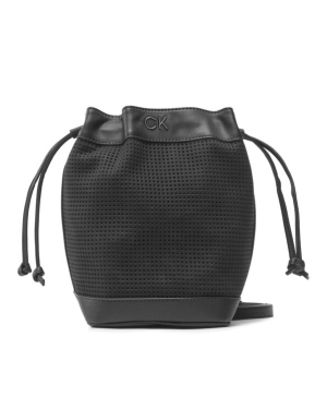 Calvin Klein Torebka Re-Lock Drawstring Bag Sm Perf K60K610636 Czarny