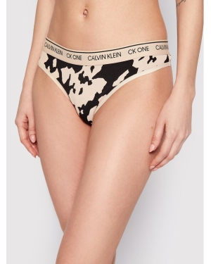 Calvin Klein Underwear Stringi 000QF5733E Beżowy
