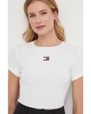 Tommy Jeans t-shirt damski kolor biały DW0DW17881