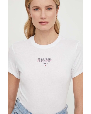 Tommy Jeans t-shirt damski kolor biały DW0DW17839