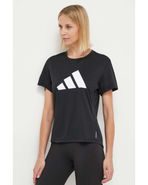adidas Performance t-shirt do biegania Run It Run It kolor czarny IL7227