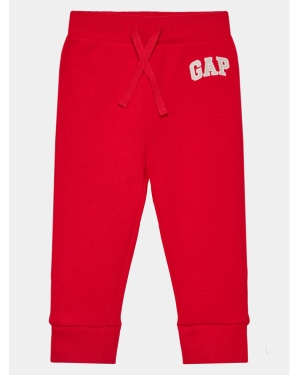 Gap Spodnie dresowe 633913-02 Czerwony Regular Fit