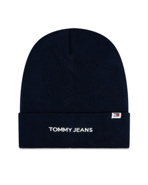 Tommy Jeans Czapka Linear Logo AW0AW15843 Granatowy