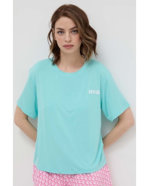 HUGO t-shirt lounge kolor niebieski