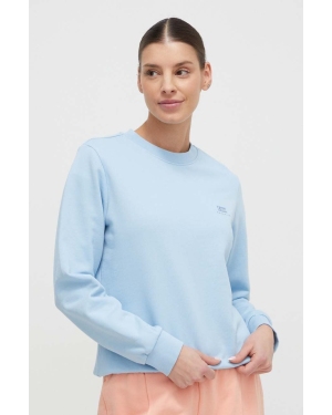 Napapijri bluza bawełniana B-Nina damska kolor niebieski gładka NP0A4H85I791