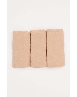women'secret figi 3-pack kolor beżowy z bawełny