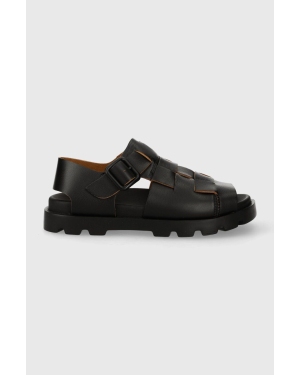 Camper sandały skórzane Brutus Sandal damskie kolor czarny K201397.005